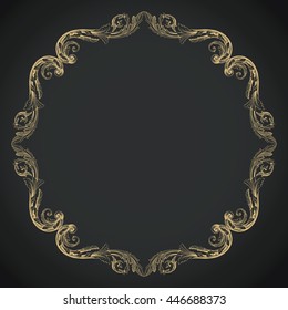 Vector set of calligraphic design elements: page decoration, Premium Quality