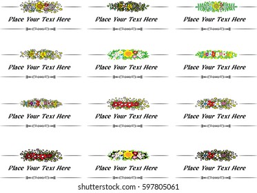 vector set: calligraphic design elements and page decoration