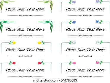 vector set: calligraphic design elements and page decoration