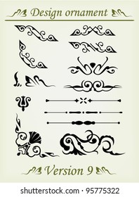 vector set: calligraphic design elements and page decoration - lots elements to embellish your layout
