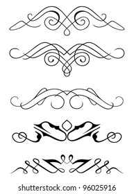 vector set: calligraphic design elements and page decoration - lots elements to embellish your layout