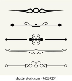  vector set: calligraphic design elements and page decoration - lots elements to embellish your layout