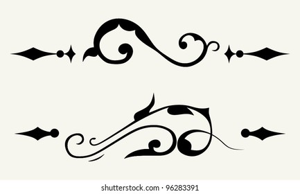 vector set: calligraphic design elements and page decoration - lots elements to embellish your layout