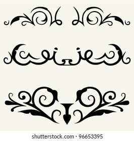 vector set: calligraphic design elements and page decoration - lots elements to embellish your layout