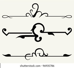 vector set: calligraphic design elements and page decoration - lots elements to embellish your layout