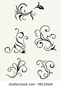 vector set: calligraphic design elements and page decoration - lots elements to embellish your layout