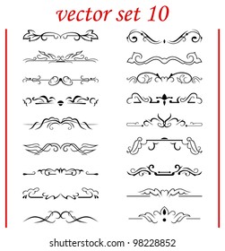 vector set: calligraphic design elements and page decoration - lots elements to embellish your layout