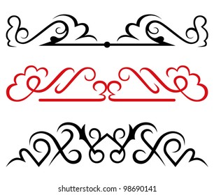 vector set: calligraphic design elements and page decoration - lots elements to embellish your layout