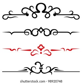 vector set: calligraphic design elements and page decoration - lots elements to embellish your layout