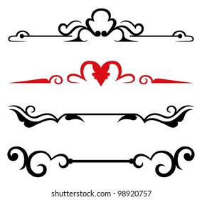 vector set: calligraphic design elements and page decoration - lots elements to embellish your layout