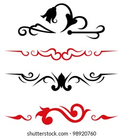 vector set: calligraphic design elements and page decoration - lots elements to embellish your layout