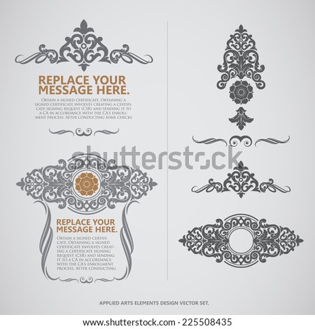 vector set: calligraphic design elements and page decoration - lots of useful elements to embellish your layout