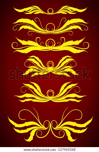 Vector set: calligraphic design elements and page\
decoration - lots of useful elements to embellish your layout.\
Borders for book\
design.