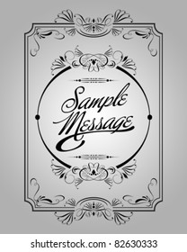 Vector set Calligraphic element : Page Decorative