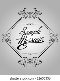 Vector set Calligraphic element : Page Decorative