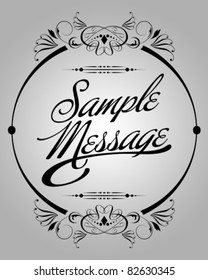 Vector set Calligraphic element : Page Decorative