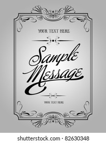 Vector set Calligraphic element : Page Decorative
