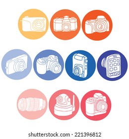 vector set of camera