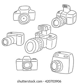 vector set of camera