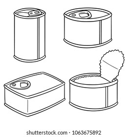 vector set of can