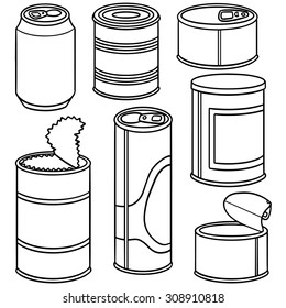 vector set of can