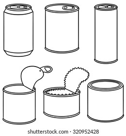 vector set of can