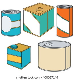 vector set of can