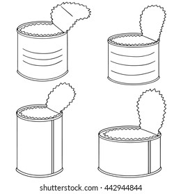vector set of can