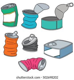 vector set of can