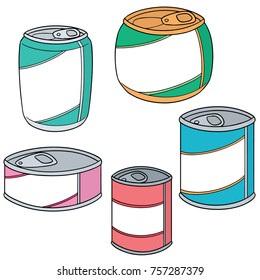 vector set of can
