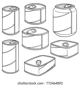 vector set of can