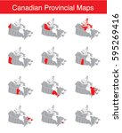 Vector Set of Canadian Provinces