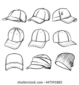 Baseball Cap Sketch Images Stock Photos Vectors Shutterstock