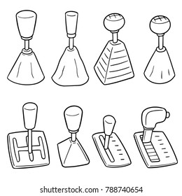 vector set of car transmission