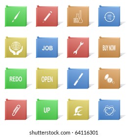 Vector set of cardboard boxes