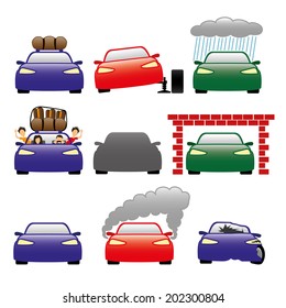 Vector set. Cars.