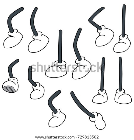 Vector Set Cartoon Leg Stock Vector (Royalty Free) 729813502 - Shutterstock