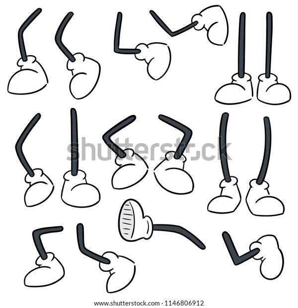 Vector Set Cartoon Leg Stock Vector (Royalty Free) 1146806912 ...