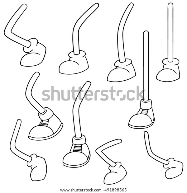 Vector Set Cartoon Leg Stock Vector (Royalty Free) 491898565 | Shutterstock