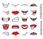Vector Set of Cartoon Mouths