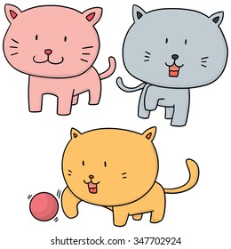 vector set of cat