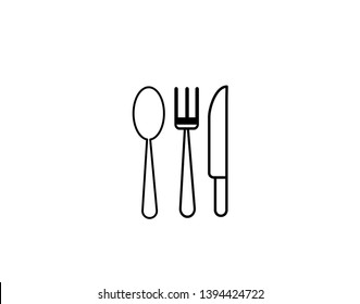 Vector set of catlery icons in sketch style - Vector 