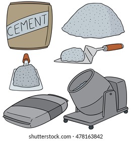 vector set of cement