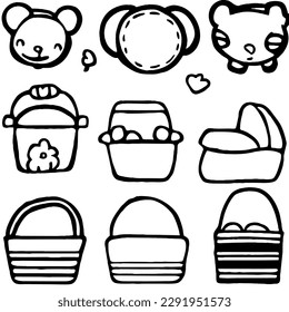 Vector Set Characters Food and Drink