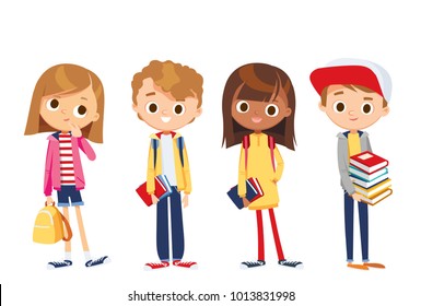 Vector set of children