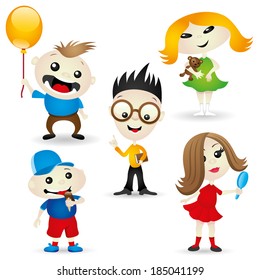 Vector set. Children.