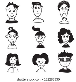 Vector set with children faces