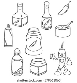 vector set of chilli product