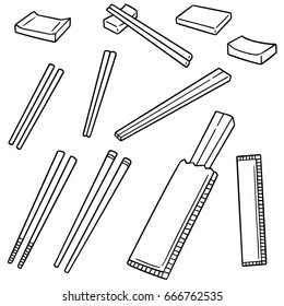 vector set of chopsticks