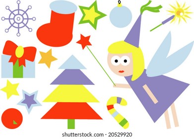 vector set of christmas 01